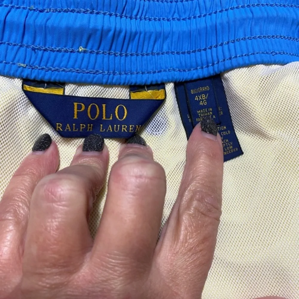 Yellow Polo Ralph‎ Lauren Swim Trunks, Size 4XB